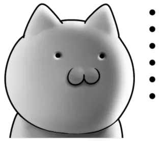 😐 gato, pegatina, dibujo animado, animal whatsapp sticker