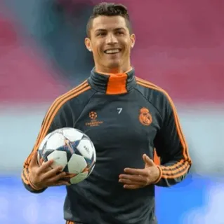 🖤 Cristiano Ronaldo 足球, 美式足球, 运动员, 体育, 球员, 罗纳尔多, 球 telegram sticker