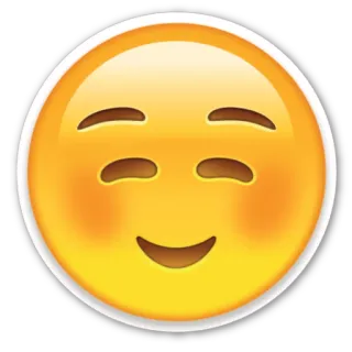 ☺️ emoji, smiley, face, cute, happy, expression telegram sticker