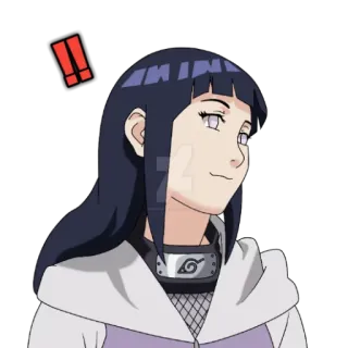 Hinata Hyuuga 1.0 by @HatusuneMiku telegram stickers