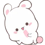 😃 토끼, 귀여운, 카와이, 만화, 동물, 스티커 telegram sticker