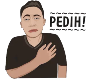 😢 PEDIH! Hoạt hình, Đau, Khó chịu, rát telegram sticker