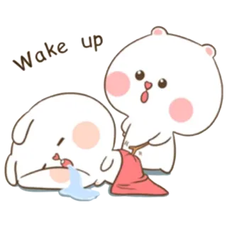 Puffy Bear and Rabbit PUDEL whatsapp stickers