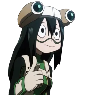 🐸 Tsuyu Asui My Hero Academia Anime, My Hero Academia, Tsuyu Asui, Waifu, Rana, Fan art telegram sticker