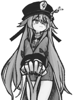 😊 Hu Tao Genshin Impact Anime, Personagem, Jogo, Waifu telegram sticker