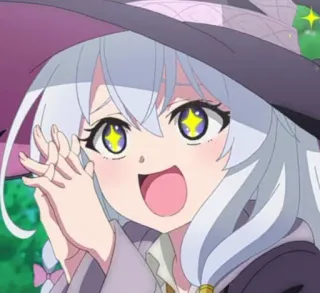 🤩 anime, witch, character, cute, magic, anime girl telegram sticker