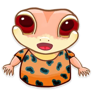 😮 frog, animal, cartoon, cute, sticker, kawaii telegram sticker