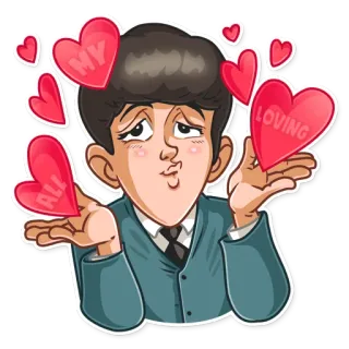 😘 MY
LOVING
ALL 愛, ハート, 漫画, 愛情, 可愛い, ロマンチック telegram sticker
