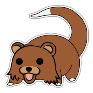 ⏳ zwierzę, niedźwiedź, słodki, kreskówka telegram sticker
