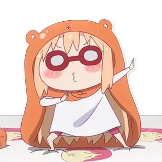 😎 anime, cute, cartoon, bear, girl telegram sticker