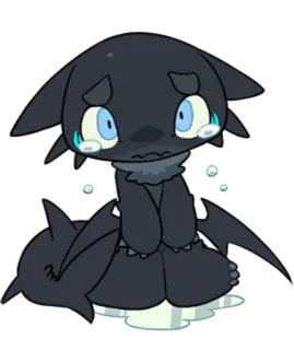 😢 슬픈, 울음, 애니메이션, 만화, 귀여운, 감정적인 telegram sticker