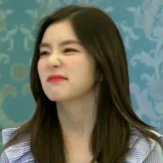 💖 Irene kpop, irene, red velvet, expression du visage, agacé(e), célébrité telegram sticker