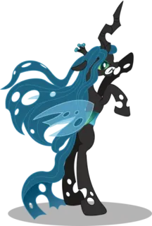 😠 Queen Chrysalis My Little Pony Rainha Chrysalis, My Little Pony, Desenho animado, Pégaso, Changeling telegram sticker