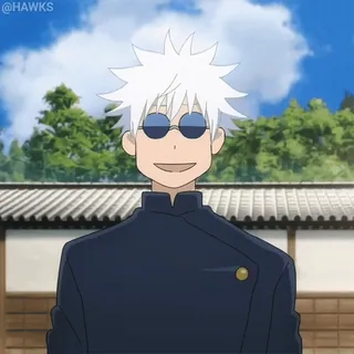 💢 Gojo Satoru Jujutsu Kaisen Anime, Cabelo branco, Óculos, Gojo, Satoru telegram sticker