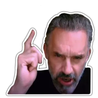 👆 Jordan Peterson Jordan Peterson, politica, intellettuale, filosofo, psicologo telegram sticker
