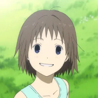 😆 anime, sorrindo, desenho animado, menina telegram sticker