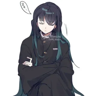 ❄ Muichiro Tokito Demon Slayer ZZZ... Anime, Schlafend, Charakter, Demon Slayer, Muichiro Tokito, Manga telegram sticker