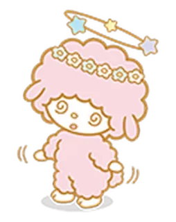 🤕 desenho animado, ovelha, personagem, fofo, tonto, estrelas telegram sticker
