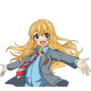 🤗 anime, ragazza, cartone animato, personaggio, uniforme scolastica telegram sticker