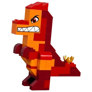 😡 lego, dinosauro, animale, giocattolo, mattoncini telegram sticker
