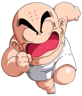 ☁ Krillin Dragon Ball Anime, Cartone animato, Crilin, Dragon Ball telegram sticker
