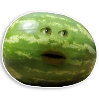 😻 anguria, frutta, faccia, fastidioso telegram sticker