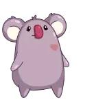❤️ коала, животное, мультфильм, милый whatsapp sticker