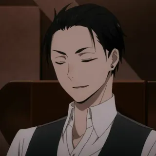 💸 Daisuke Kambe Fugou Keiji Balance: Unlimited Аниме, Персонаж, Портрет, богатый детектив telegram sticker