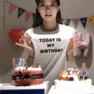 🎂 TODAY IS MY BIRTHDAY birthday, cake, celebration, woman, party telegram sticker