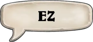 👶 EZ facile, texte, bulle whatsapp sticker