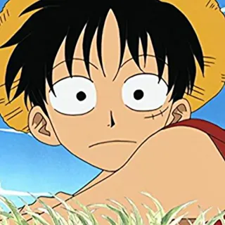 ❤️‍🔥 Monkey D. Luffy One Piece Anime, Mangá, One Piece, Luffy, Chapéu de palha, Desenho animado, Personagem telegram sticker