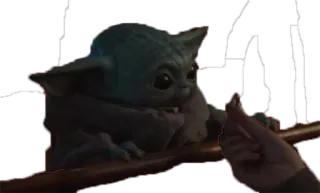 🤤 Grogu The Mandalorian Baby Yoda, Das Kind, Star Wars, Grogu, Mandalorianer, süß, Sci-Fi telegram sticker