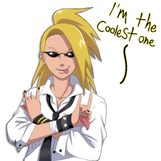 😎 Deidara Naruto I'm the Coolest one Deidara, Naruto, Anime, Cool, Gafas de sol whatsapp sticker