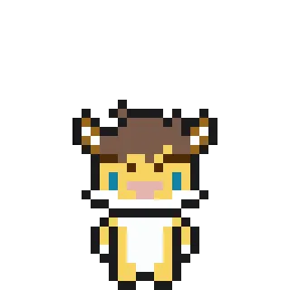 😻 Pixel Art, Tier, Cartoon, Niedlich, Kawaii, Sticker telegram sticker