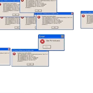 🖥 Click 'Fix' to fix error. Fehler, Computer, Windows, Dialog, Nachricht whatsapp sticker