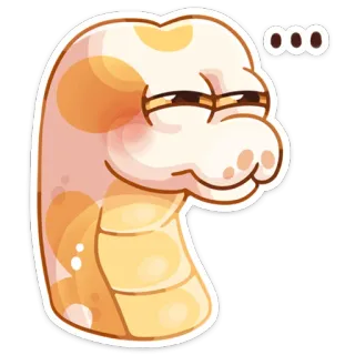 😒 ooo schlange, cartoon, tier, emoji, reptil, grinsend telegram sticker