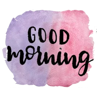😫 GOOD morning Guten Morgen, Aquarell, Gruß, Positiv, Nachricht, Morgen whatsapp sticker