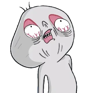 😵 Meme, Cartoon, Ausdruck, Lustig, Übertreiben, Seltsam, Comic telegram sticker