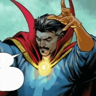✡️ Doctor Strange doctor strange, marvel, magia, czarodziej, superbohater, komiks telegram sticker