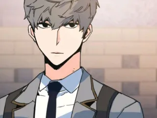 ✨ Anime, Dibujo animado, Personaje, Masculino, Uniforme escolar, Coreano telegram sticker