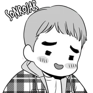 😊 SONROJAR Мультфильм, Краснеть, Покрасневший, Аниме, Милый, Персонаж, Краснеть telegram sticker