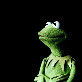 😐 Kermit Kermit the Frog, Muppets, frog, green, Jim Henson, puppet telegram sticker