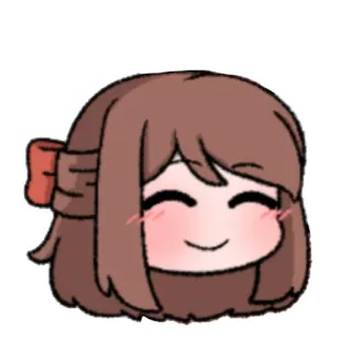 ⭐️ Аниме, Девочка, Мультфильм, Милый, Чиби, Каваий, Персонаж, Наклейка telegram sticker