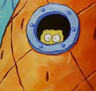 👀 Spongebob Spongebob Squarepants спанч боб, мультфильм, смешной, nickelodeon, персонаж whatsapp sticker