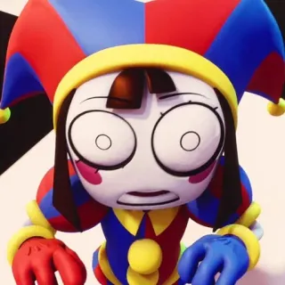 😍 bufón, payaso, dibujos animados, personaje, arte digital, animación telegram sticker