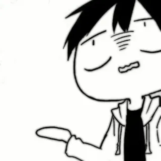 🗞 Desenho animado, Anime, Personagem, Engraçado, Gesto telegram sticker