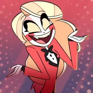 🤷‍♀️ Charlie Morningstar Hazbin Hotel Hazbin Hotel, Charlie Morningstar, dibujos animados, personaje, sonriendo whatsapp sticker