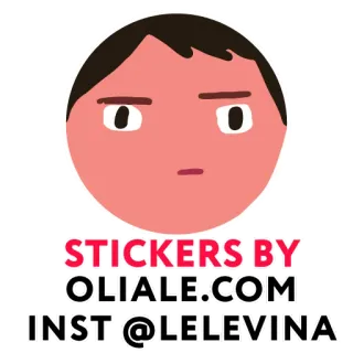 🐽 STICKERS BY OLIALE.COM INST @LELEVINA pegatinas, redes sociales, oliale, lelevina telegram sticker