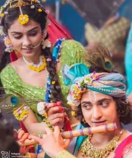 💖 Radha Krishna Hinduísmo, Radha, Krishna, Cultura indiana, Espiritual telegram sticker