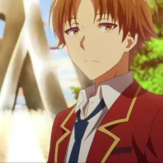 🙃 Ayanokoji Kiyotaka Classroom of the Elite アニメ, マンガ, ようこそ実力至上主義の教室へ, 綾小路清隆, キャラクター, 日本のアニメ telegram sticker